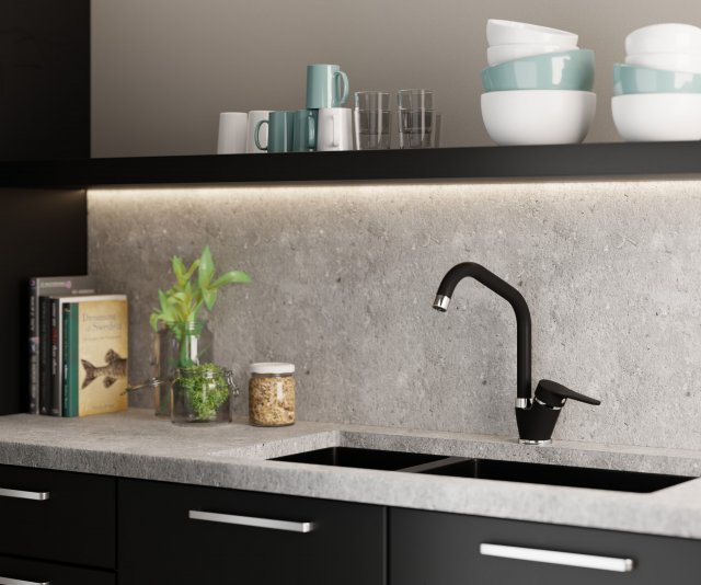 Modern kitchen 3D Model .c4d .max .obj .3ds .fbx .stl .blend 