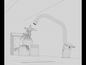 Modern kitchen 3D Model