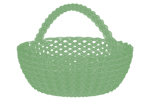 Basket rattan 3D Model