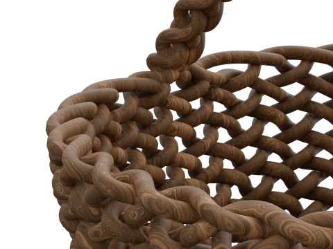 Basket rattan 3D Model