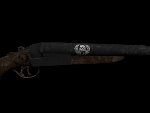 sawn-off shotgun Modèle 3D