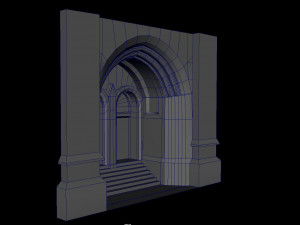 church gate lowpoly model 3D 模型