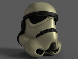 stormtrooper lowpoly model 3D Model
