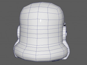 stormtrooper lowpoly model 3D Model