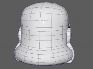 stormtrooper lowpoly model 3D Model
