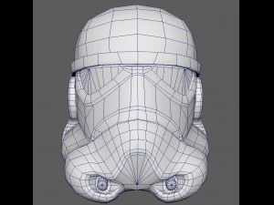 stormtrooper lowpoly model 3D Model