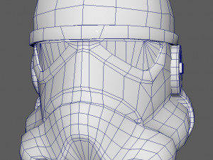 stormtrooper lowpoly model 3D Model