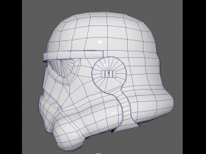 stormtrooper lowpoly model 3D Model