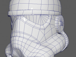 stormtrooper lowpoly model 3D Model