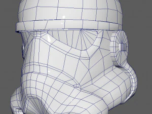 stormtrooper lowpoly model 3D Model