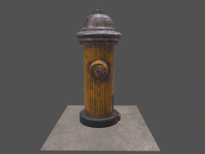 firehydrant low-poly 3D Model