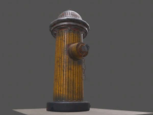 firehydrant low-poly 3D Model