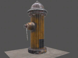 firehydrant low-poly 3D Model