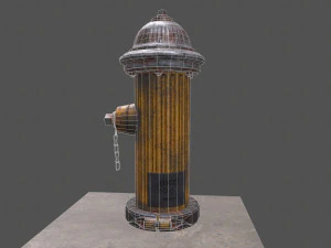 firehydrant low-poly 3D Model
