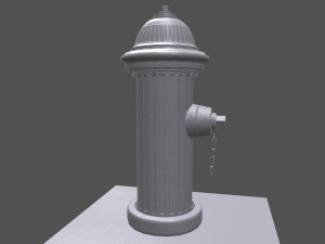 firehydrant low-poly Modelo 3D