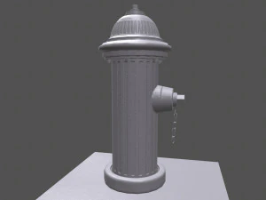 firehydrant low-poly 3D Model