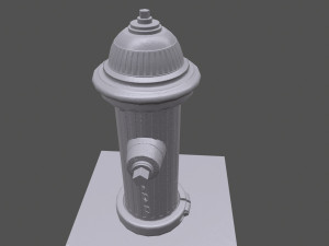 firehydrant low-poly Modelo 3D