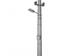 streetlight low poly model 3D 모델