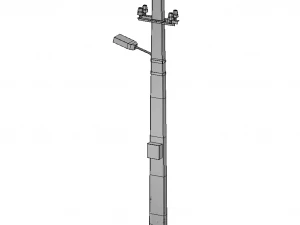 streetlight low poly model 3D Model