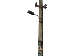 streetlight low poly model 3D Model