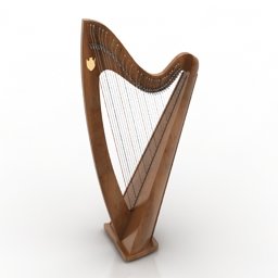 harp 3D 프린트 모델 .c4d .max .obj .3ds .fbx .stl .blend 