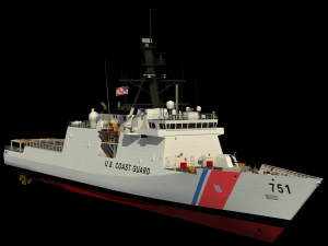 USCGC WAESCHE - LEGEND CLASS US CUTTER-COAST GUARD Model 3D