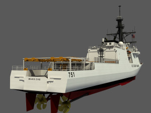 USCGC WAESCHE - LEGEND CLASS US CUTTER-COAST GUARD Model 3D