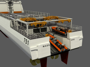 USCGC WAESCHE - LEGEND CLASS US CUTTER-COAST GUARD Model 3D