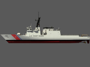 USCGC WAESCHE - LEGEND CLASS US CUTTER-COAST GUARD Model 3D