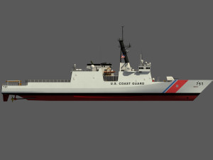 USCGC WAESCHE - LEGEND CLASS US CUTTER-COAST GUARD Model 3D