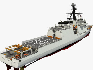 USCGC KIMBALL - LEGEND CLASS US CUTTER-COAST GUARD 3D Model