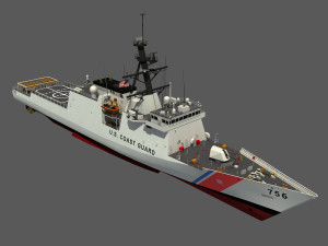 USCGC KIMBALL - LEGEND CLASS US CUTTER-COAST GUARD Model 3D