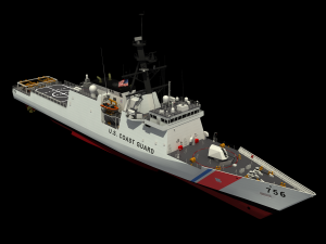 USCGC KIMBALL - LEGEND CLASS US CUTTER-COAST GUARD Model 3D
