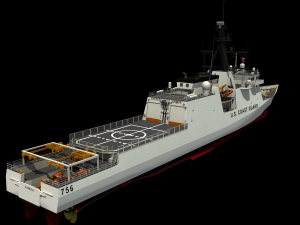 USCGC KIMBALL - LEGEND CLASS US CUTTER-COAST GUARD Model 3D