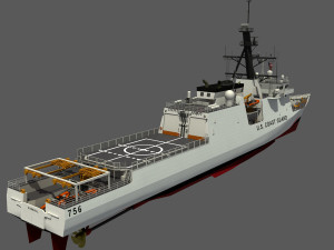 USCGC KIMBALL - LEGEND CLASS US CUTTER-COAST GUARD Model 3D