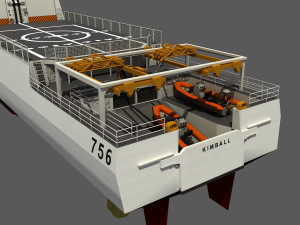 USCGC KIMBALL - LEGEND CLASS US CUTTER-COAST GUARD Model 3D