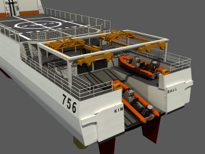 USCGC KIMBALL - LEGEND CLASS US CUTTER-COAST GUARD Model 3D