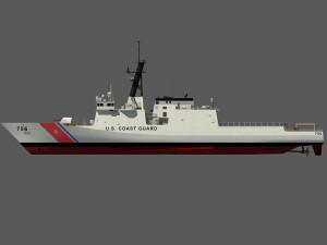 USCGC KIMBALL - LEGEND CLASS US CUTTER-COAST GUARD Model 3D