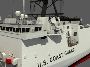 USCGC KIMBALL - LEGEND CLASS US CUTTER-COAST GUARD Model 3D