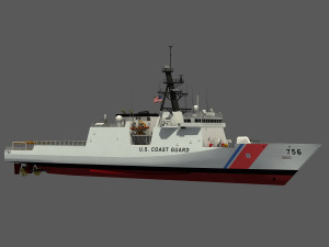 USCGC KIMBALL - LEGEND CLASS US CUTTER-COAST GUARD Model 3D
