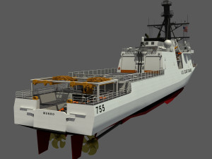 USCGC MUNRO - LEGEND CLASS US CUTTER-COAST GUARD Model 3D