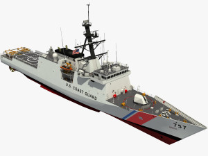 USCGC MIDGETT - LEGEND CLASS US CUTTER-COAST GUARD 3D Model