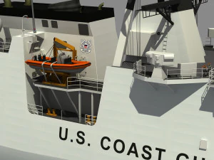 USCGC MIDGETT - LEGEND CLASS US CUTTER-COAST GUARD 3D Model