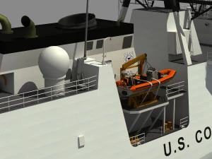 USCGC MIDGETT - LEGEND CLASS US CUTTER-COAST GUARD 3D Model