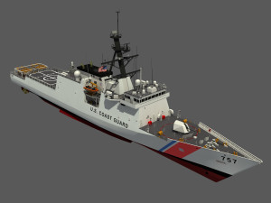 USCGC MIDGETT - LEGEND CLASS US CUTTER-COAST GUARD 3D Model