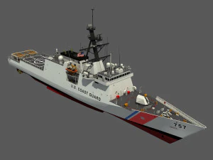 USCGC MIDGETT - LEGEND CLASS US CUTTER-COAST GUARD 3D Model