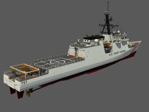 USCGC MIDGETT - LEGEND CLASS US CUTTER-COAST GUARD 3D Model