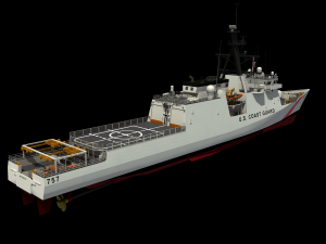 USCGC MIDGETT - LEGEND CLASS US CUTTER-COAST GUARD 3D Model