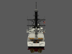 USCGC MIDGETT - LEGEND CLASS US CUTTER-COAST GUARD 3D Model