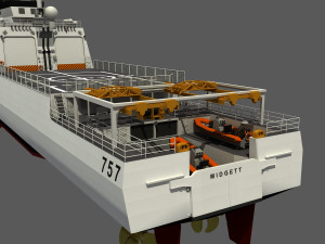 USCGC MIDGETT - LEGEND CLASS US CUTTER-COAST GUARD 3D Model